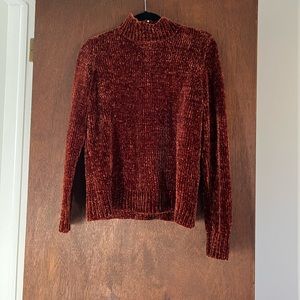 Philosophy Back zip chenille sweater